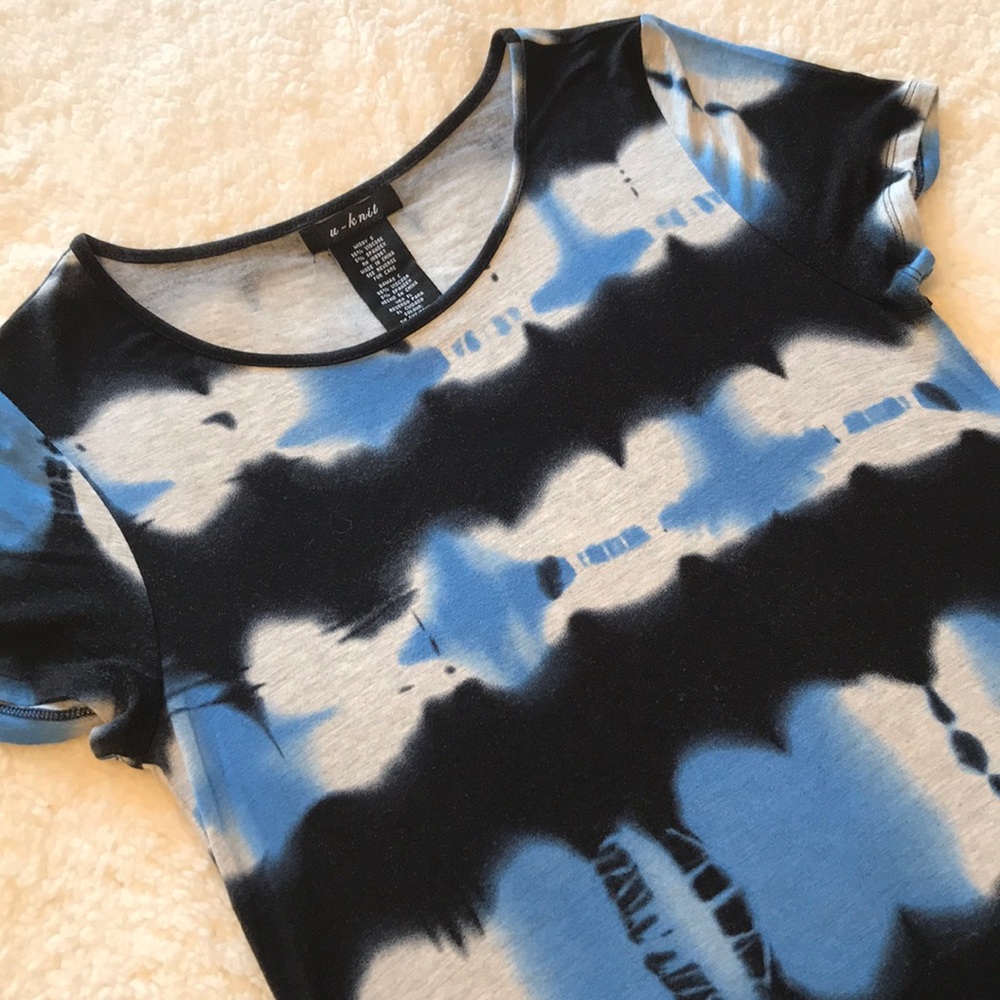 u-Knit | Tunic T-shirt Dress Tie Dye - Size Small
